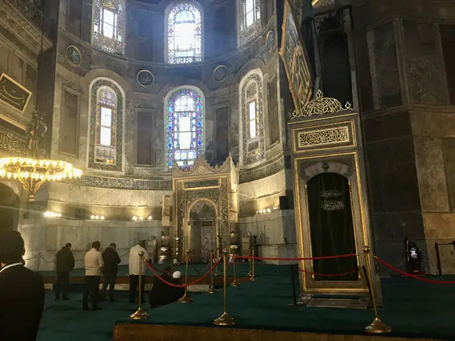 Ayasofya Camii Minber ve Mihrabı